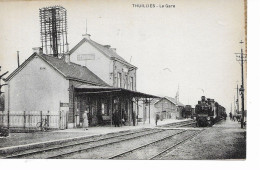 Thuillies La Gare Avec Train  (Thuin) - Thuin