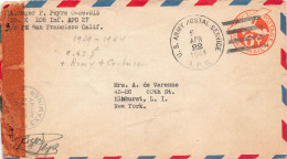 COVER. USA. 22 APR 1944. APO 27. ENIWITOK. MARSHALLS. CENSOR - Lettres & Documents