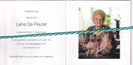 Lena De Peuter, Emblem 1941, Lier 2013. Foto Katten - Todesanzeige