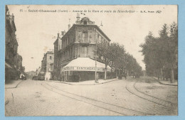 0561  CPA  SAINT-CHAMOND  (Loire)  Avenue De La Gare Et Route De Rive-de-Gier - CAFE CONTINENTAL  ++++++ - Saint Chamond
