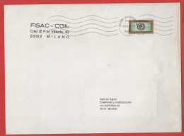 ITALIA - Storia Postale Repubblica - 200? - 1,40 Posta Prioritaria (isolato) - Viaggiata Da Milano Per Milano - 2001-10: Marcofilia