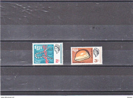 FIDJI  1968 SERPENT DE MER, COQUILLAGE Yvert 229 + 231 NEUF** MNH Cote 11 Euros - Fidji (...-1970)