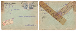 LETTRE. ROUMANIE. 5 SEPT 15. RECOMMANDE BUCURESTI POUR PARIS. CENSURE - Lettres & Documents