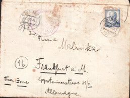 TCHECOSLOVAQUIE LETTRE POUR L'ALLEMAGNE 1947 - Covers & Documents