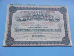 LE MAROC AGRICOLE & COMMERCIAL (bénéficiaire)1912 - Sonstige & Ohne Zuordnung