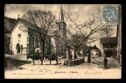 74 - MONNETIER - L'EGLISE ET LA PLACE - VOIR ETAT - Altri & Non Classificati