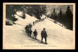 74 - CHAMONIX-MONT-BLANC - ECOLE DE SKIEURS - CACHET DAGUIN MEGEVE AU VERSO - Chamonix-Mont-Blanc