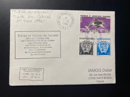 Lettre "TAAF" - 01/03/1994 - 171 - 177 - 163 - TAAF - Kerguelen - Orques - Cétacés - Cartas & Documentos