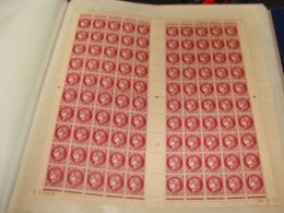 N° 376 En Feuille  De 100 Timbres Entières Neuves - Full Sheets