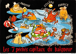 Les 7 Pêchés Capitaux"  Du Baigneur  Cpm GF ( ͡♥ ͜ʖ ͡♥) ♥ - Humour