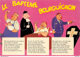 HUMOUR VIN BOISSON ALCOOL BÉBÉ CURÉ LE BAPTEME BOURGUIGNON -  DESSIN G JULLIN  Cpsm GF ( ͡♥ ͜ʖ ͡♥) ♥ - Humor