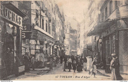 [83] TOULON - Rue D' Alger - Nombreuses Boutiques - Magasin "Au Grand Paris" Cpa 1915 ( ͡◕ ͜ʖ ͡◕) ♦ - Toulon