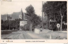 Islas Baleares > Mallorca ▓ SOLLER - Estacion Y Anden Del Ferrocarril - Tarjeta Postal 1949 ( ͡◕ . ͡◕) ♣ - Mallorca