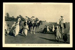 ALGERIE - SAHARA - OUARGLA - DEPART EN EXCURSION SUR LE COURSIER DU DESERT - Ouargla