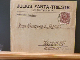 107/064B LETTRE AUTRICHE TRIESTE POUR HANNOVER - Storia Postale