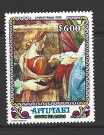 Aitutaki 1992 Christmas Paintings By Reni $6 Single Ex Miniature Sheet MNH - Aitutaki