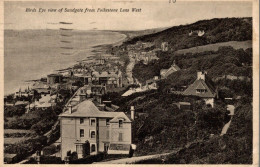 CPA Birds Eye View Of Sandgate From Folkestone Leas West - Folkestone