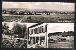 AK Griedel /Butzbach, Lebensmittel E. Bender, Partie An Der Wetter, Brücke  - Butzbach