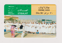 UNITED ARAB EMIRATES - Traditional Dancing Magnetic Phonecard - Emirats Arabes Unis