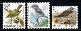 Belg. 2001 COB/OBP 2985, 2986, 2987**, Yv 2980, 2981, 2982**, MNH - Neufs