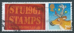 GROSSBRITANNIEN GRANDE BRETAGNE GB 2012 CHRISTMAS:REINDEER+LABEL S/A 2ND USED SG 3417 MI 3382 YT 3768 SC 3122 - Gebruikt