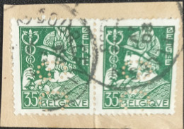 BELGIUM 1932 2*35c New Daily Stamps Perforated - Usati