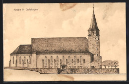 AK Geislingen / Balingen, Die Kirche  - Geislingen