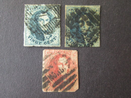 BELGIQUE Lot De 3 Timbres 20c 40c Leopold I Dont Oblitération NORD Sur 40c Belgie Belgium Timbre Stamps - Other & Unclassified