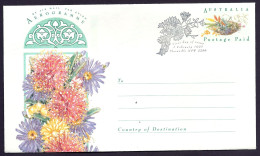 Australia 1993 Aerogramme - Flowers, Flora, Thinking Of You, Valentine Day, Postage Paid - FDC Postmark Floraville - Aerograms