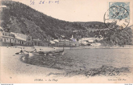 ALGERIE > STORA (Philippeville) > La Plage - Embarquement Des Filets De Pêche Cpa 1905 ( ͡♥ ͜ʖ ͡♥) ♥ - Skikda (Philippeville)