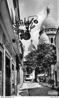 [75] PARIS - Montmartre - Rue Du Chevalier De La Barre - Cabaret MIMICHE // Scooter - Cpsm PF 1957 ( ͡♥ ͜ʖ ͡♥) ♥ - Sacré-Coeur