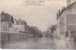 MEAUX Inondations 25-26 Et 27 Janvier 1910 Avenue De La République - Meaux