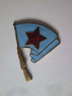 Rare! Insigne Viet Cong/Vietnam:Mouvement De Guerilla Communiste Ann.60/Commun.guerilla Mouvement Badge 60s,dm=32x25 Mm - Associations