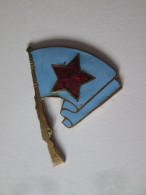 Rare! Insigne Viet Cong/Vietnam:Mouvement De Guerilla Communiste Ann.60/Commun.guerilla Mouvement Badge 60s,dm=32x25 Mm - Vereinswesen