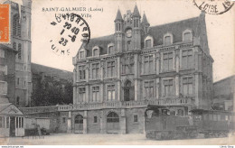 [42] SAINT-GALMIER - Passage Du Tramway Devant L'Hôtel De Ville Cpa 1923 ( ͡◕ ͜ʖ ͡◕) ♦ - Altri & Non Classificati