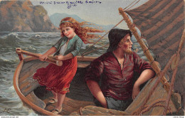 Art J.C. Robert Kämmerer - Young Girl & Man With Pipe On Boat COLMAR Le 24 06 1903 ( ͡♥ ͜ʖ ͡♥) ♥ - Otros & Sin Clasificación