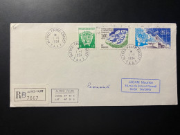 Lettre "TAAF" - 01/01/1994 - 184 - 185 - PA131 - TAAF - Crozet - Station Satellite Du CNES - Cartas & Documentos