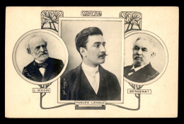 ECRIVAINS - LOUIS AIGOIN (1817-1908) - HUGUES LEROUX (1860-1925) JOURNALISTE - EMILE BERGERAT (1845-1923) POETE - Schriftsteller