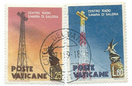 Vaticano 1959; Centro Radio Di Santa Maria Di Galeria, Serie Completa, Usata. - Usados