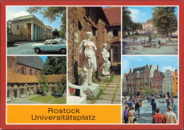 Ansichtskarte Rostock Universitätsplatz 1984 - Rostock