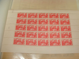 N° 608 En Feuille  De  25 Timbres Entières Neuves - Feuilles Complètes