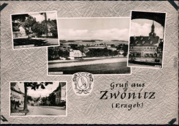 Zwönitz (Erzgeb.) Straße Der Befreiung, Niederzwönitz, Markt, Bahnhofstraße 1963 - Zwoenitz