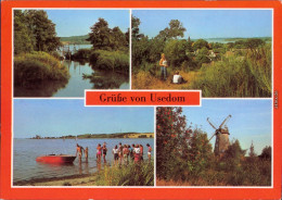 Usedom Kreis Wolgast: Bäck, Schmollensee, Achterwasser, Werner-Jahnke-Mühle 1987 - Autres & Non Classés