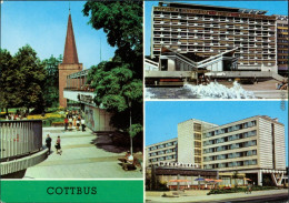 Cottbus Choćebuz HOG "Am Stadttor", Centrum-Warenhaus, Hotel "Lausitz" 1980 - Cottbus