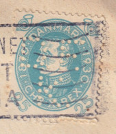 LETTRE. DANMARK. 8 6 31. PERFORÉ DE FLORENEDE KULIMPORTORERCOPENHAGEN POUR DIEPPE FRANCE - Briefe U. Dokumente