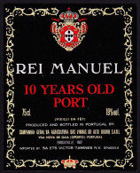 Port Wine Label, Portugal - REI MANUEL,10 YEARS OLD, Vinho Do Porto -|- Companhia Do Alto Douro. Vila Nova De Gaia - Sonstige & Ohne Zuordnung