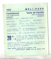 MELI - PARK ( 1974 )  Adinkerke - De Panne - Tickets - Entradas