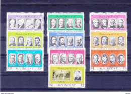 SAINT VINCENT 1976 INDEPENDANCE USA Yvert 414-423, Michel 411-420 NEUF** MNH Cote Yv 5,50 Euros - St.Vincent (...-1979)