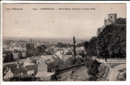 Lamballe Notre Dame Dominant La Ville Basse - Cartes Postales Ancienne - Lamballe