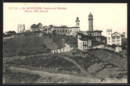 Postal Barcelona, Cumbre Del Tibidabo  - Barcelona